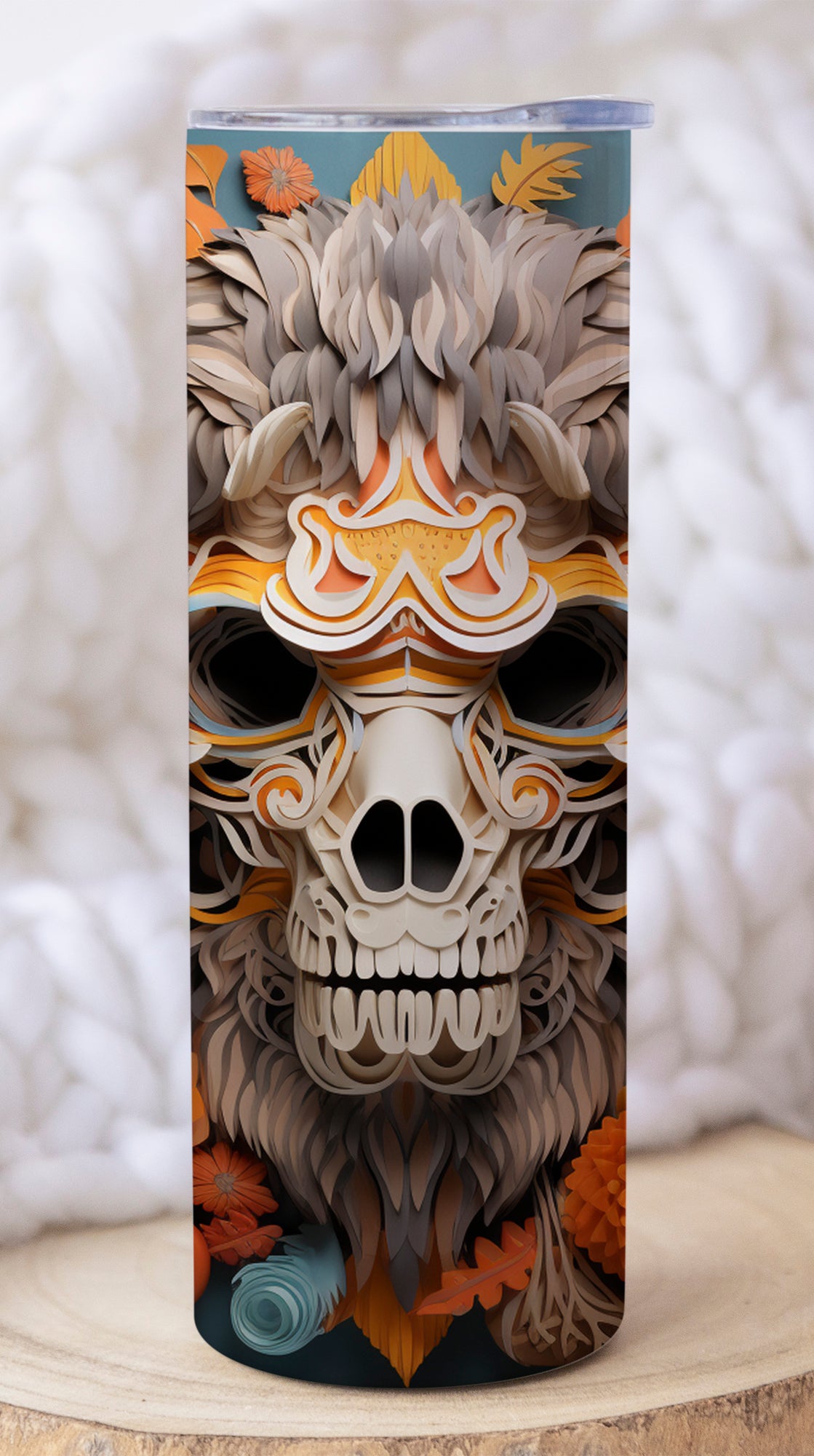 20 oz cow head tumbler