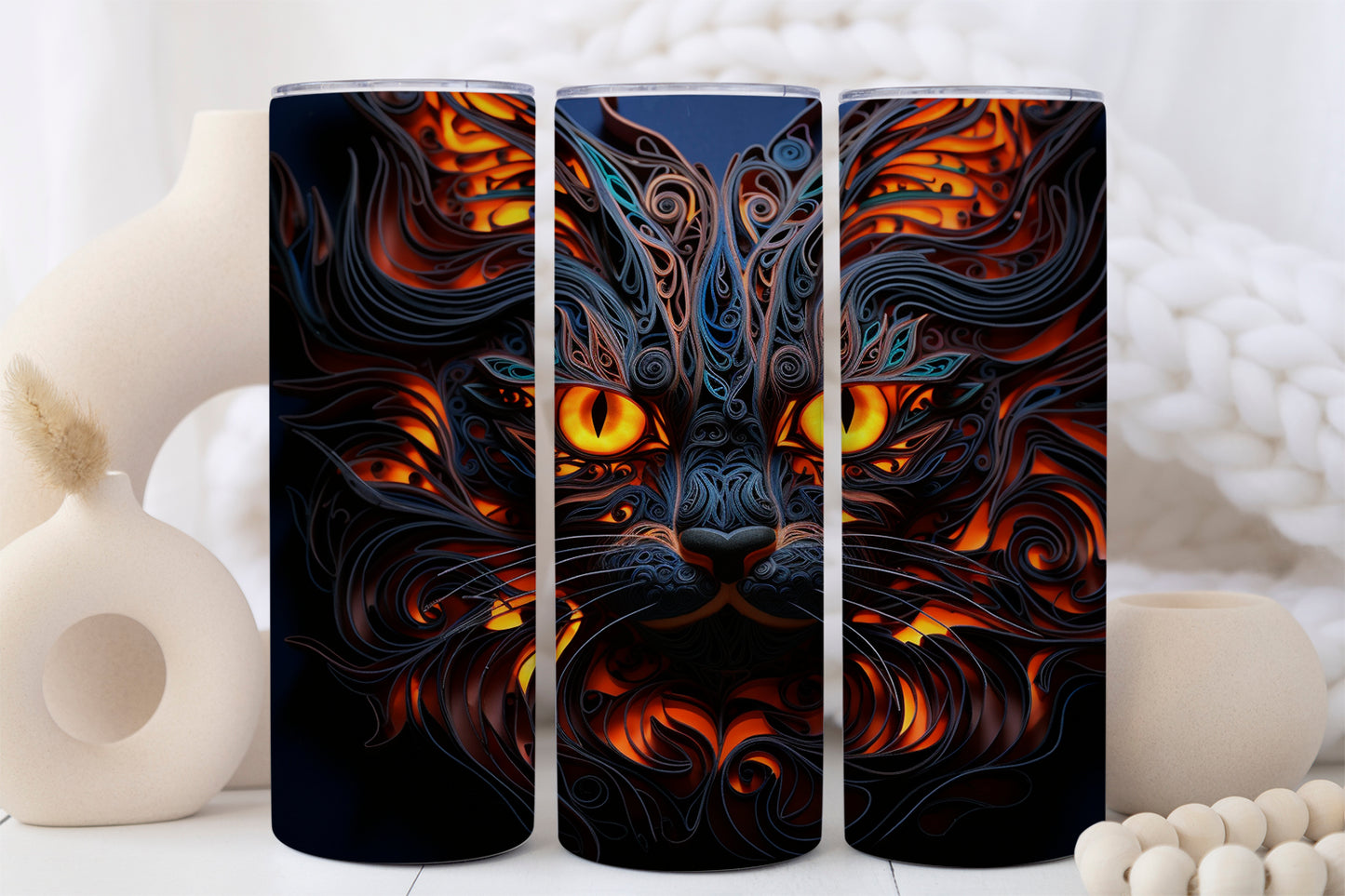 20 oz cat tumbler