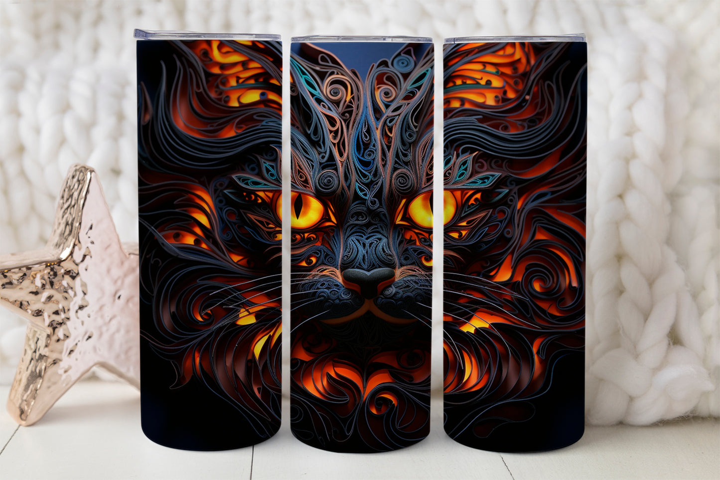 20 oz cat tumbler